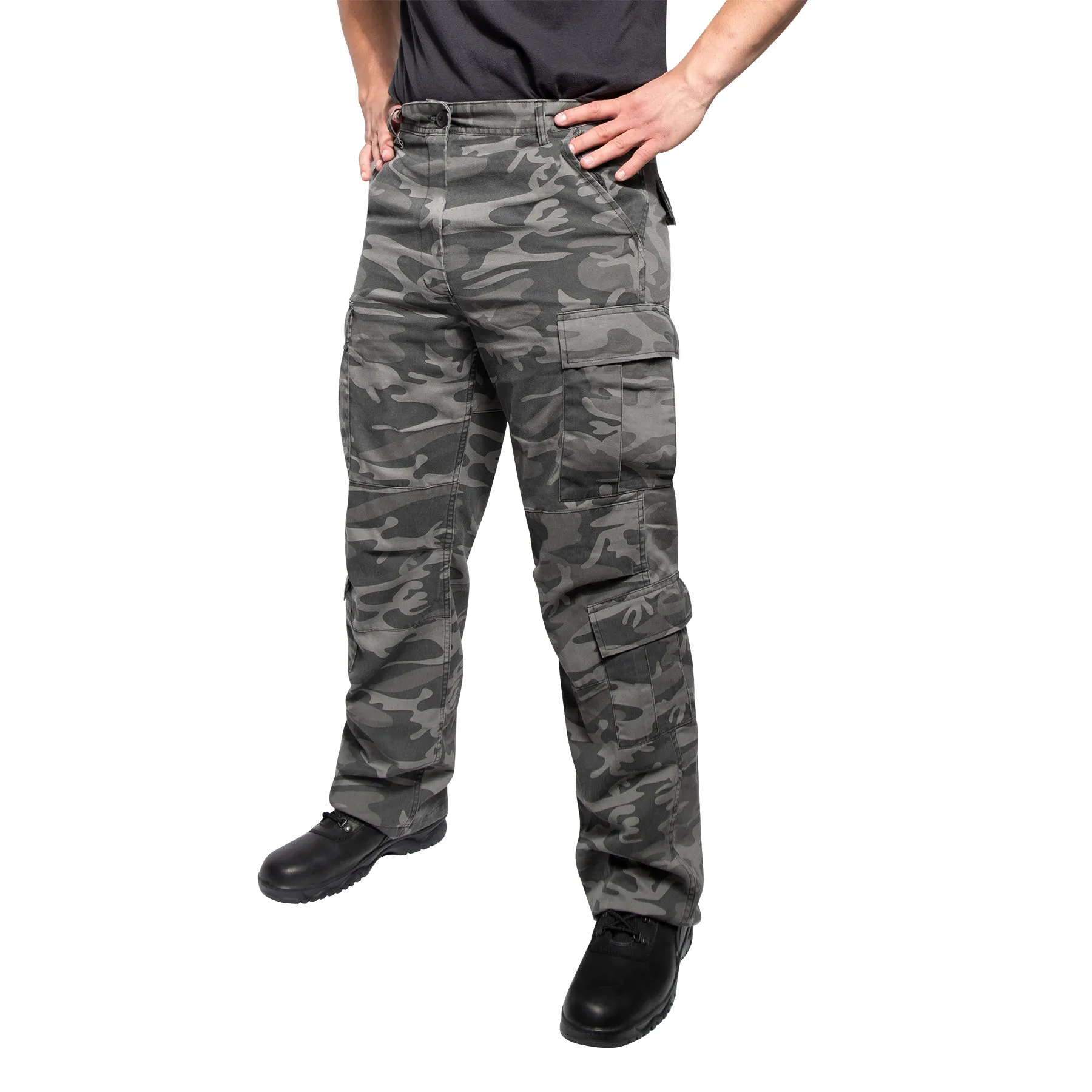 [Vintage Paratrooper] Camo Cargo Fatigue BDU Pants