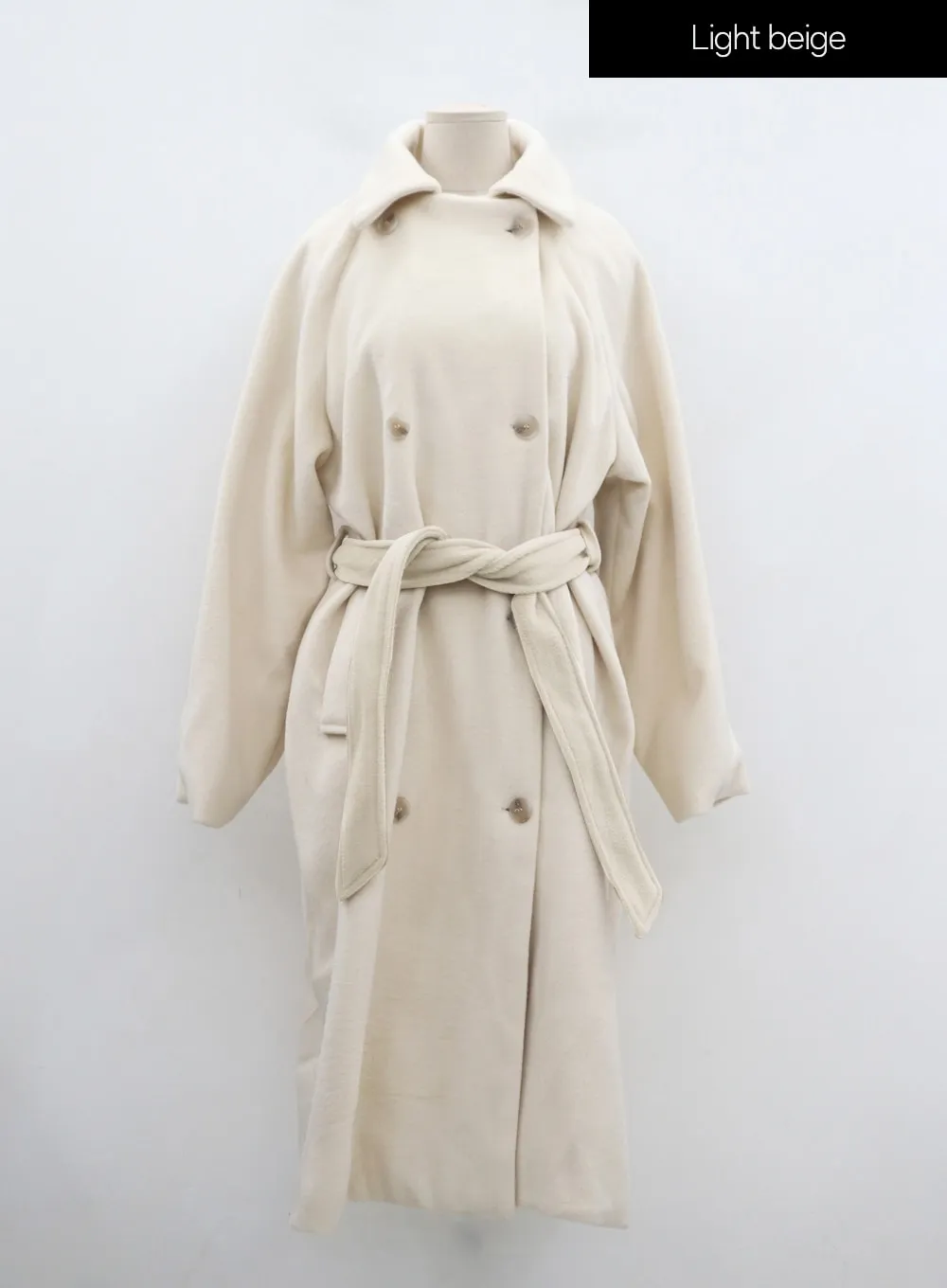 Waist Tie Oversized Button Coat ID23