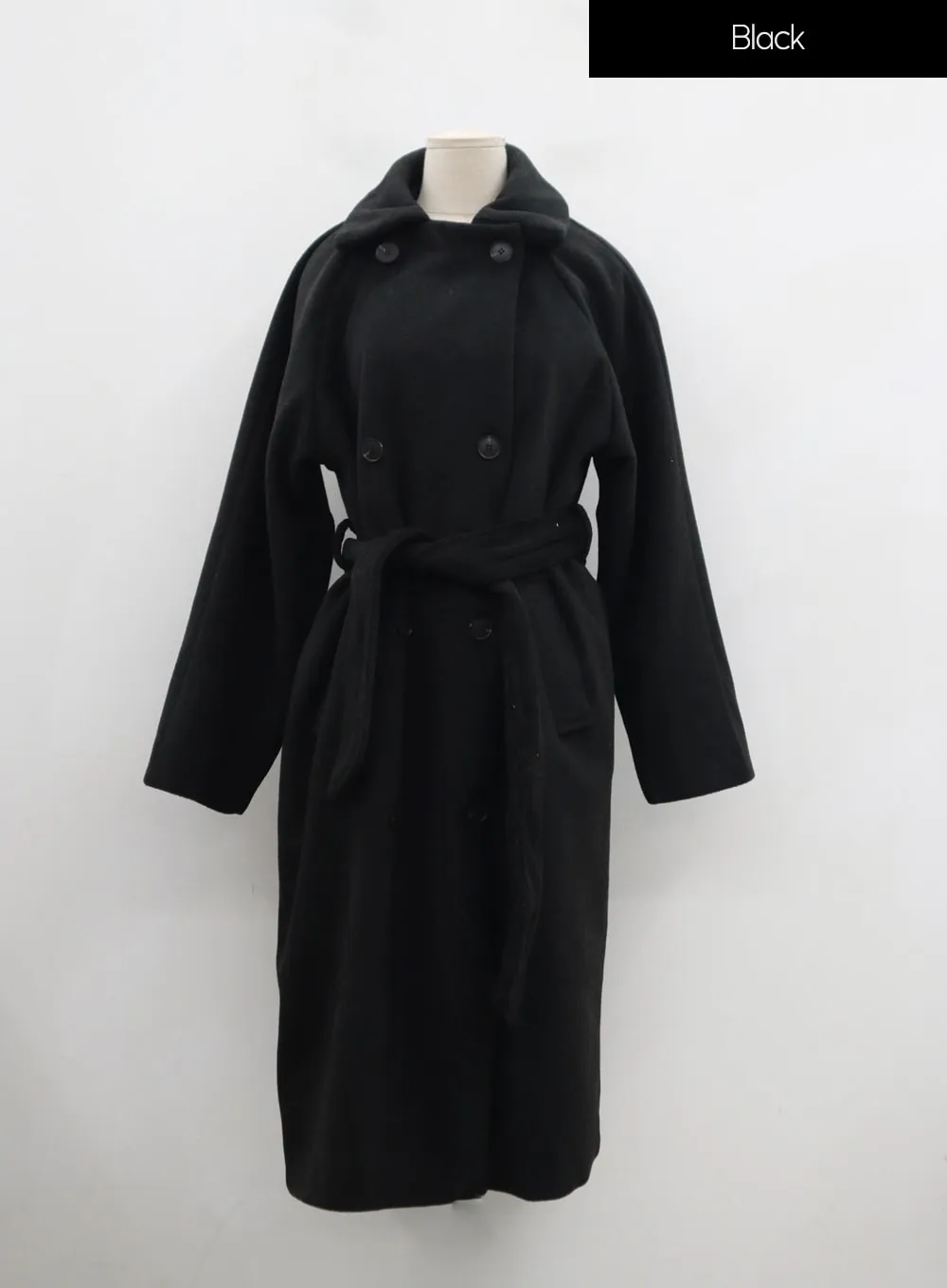 Waist Tie Oversized Button Coat ID23