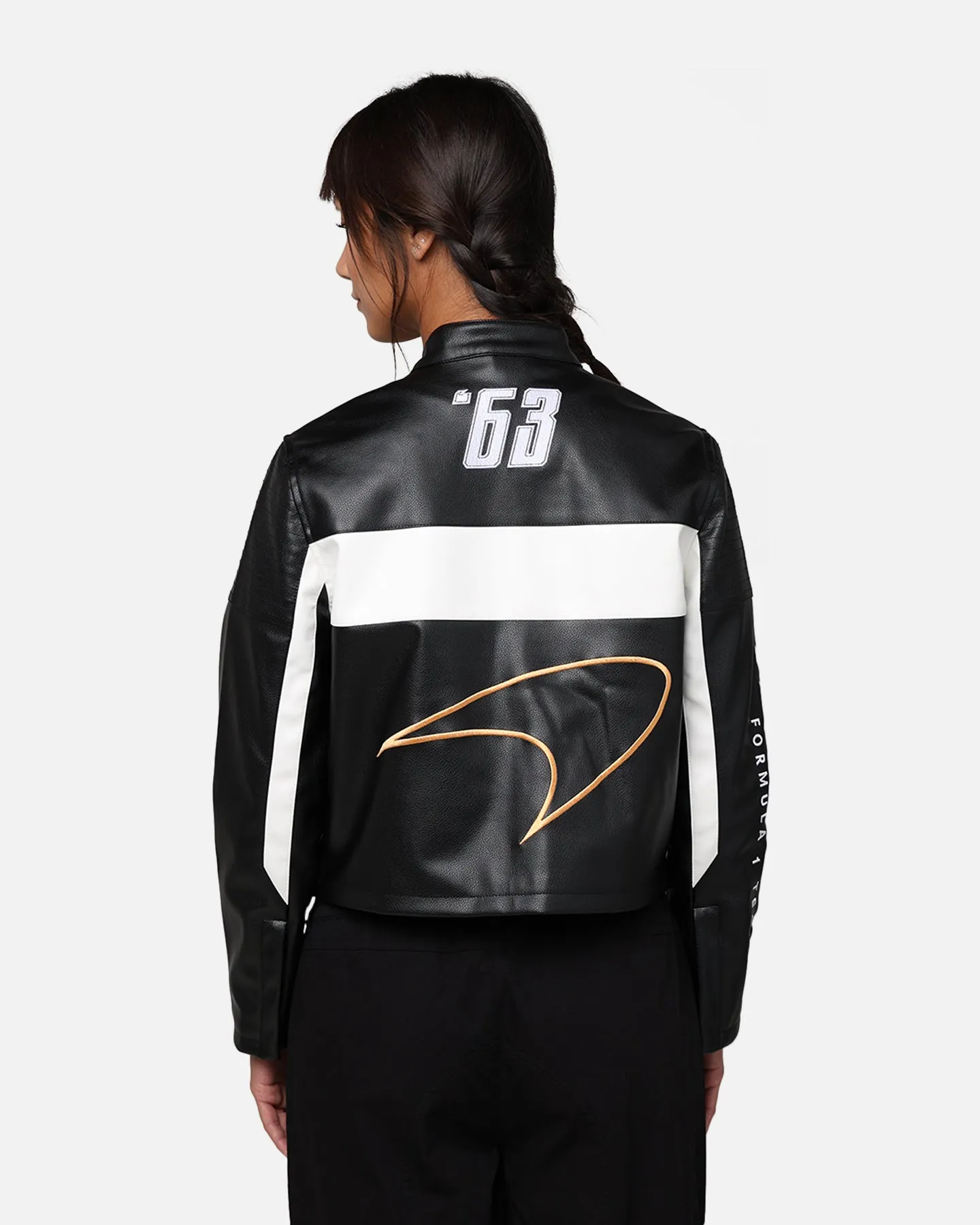 We Are The Wild Collective X McLaren Women's Crop Racing Jacket Black