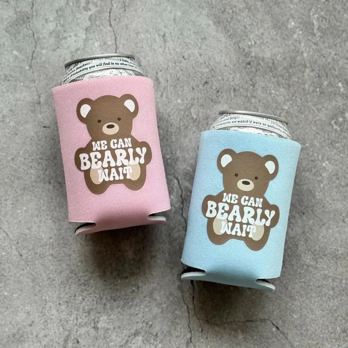 We Can Bearly Wait Baby Shower Can Coolers Teddy Bear Theme