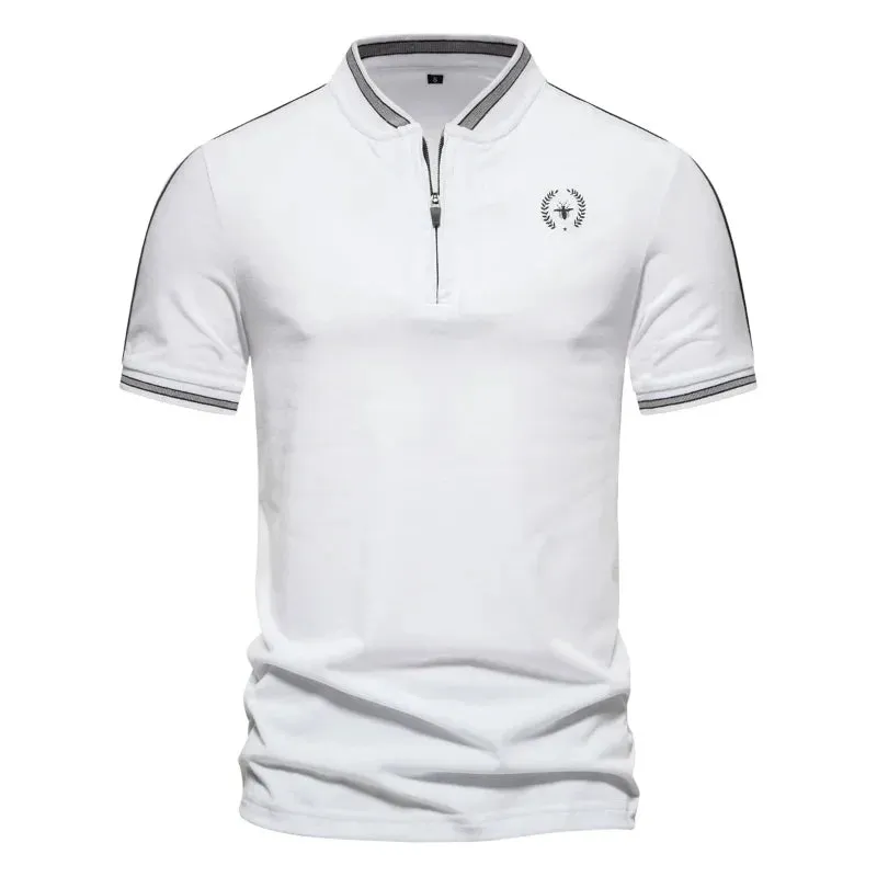 West Louis™ Summer Half Open Neck Polo Shirts