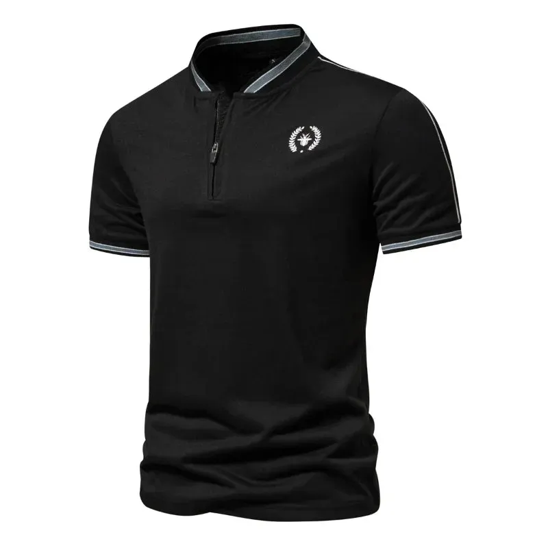 West Louis™ Summer Half Open Neck Polo Shirts