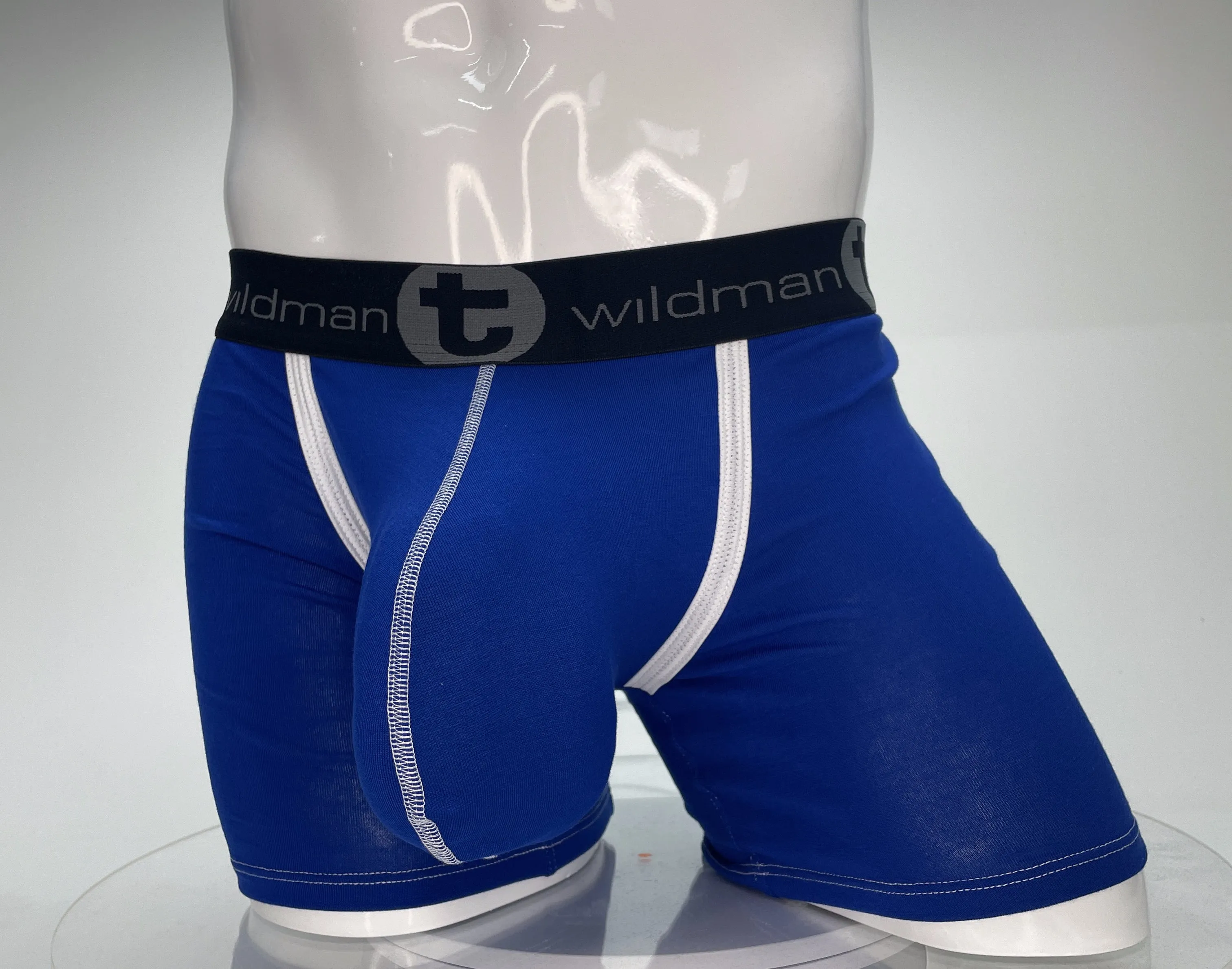 WildmanT Modal Monster Cock 5" Inseam Boxer Brief Royal Blue