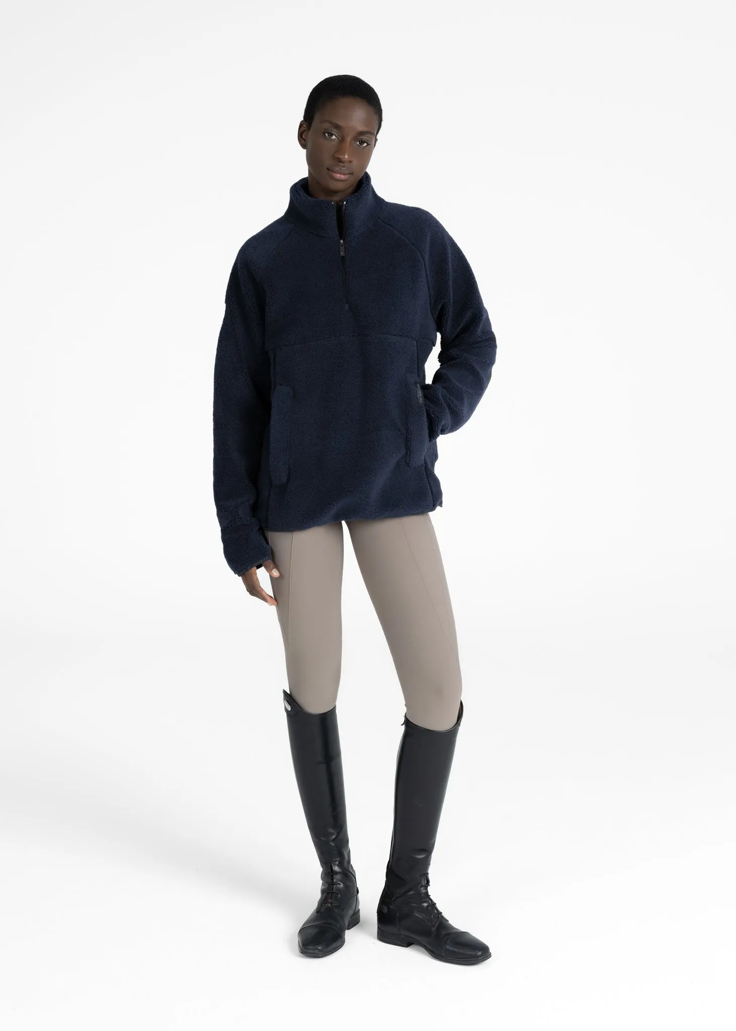 Women Clan Teddy Halfzip (Navy)