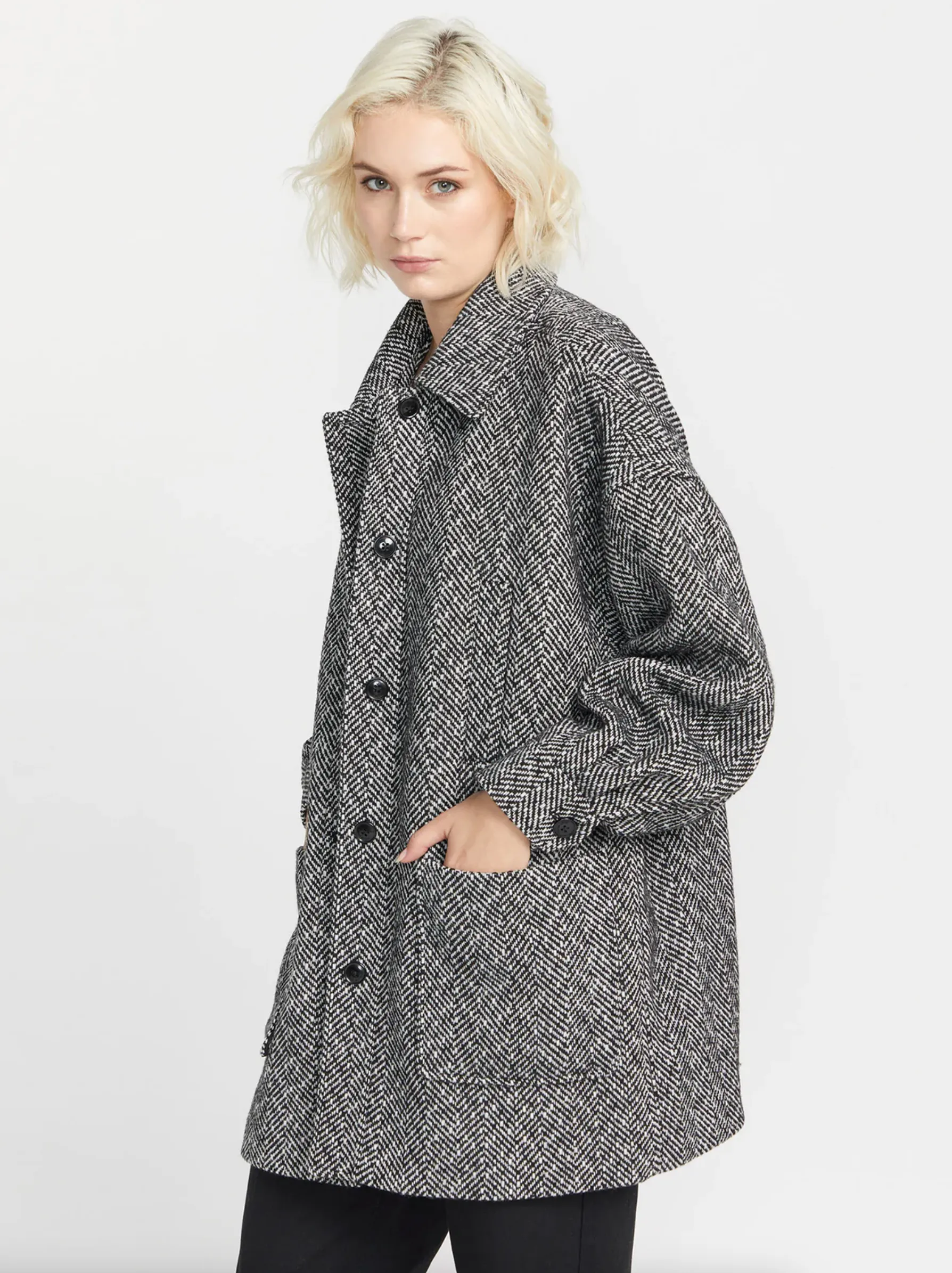 Womens Beegy Coat Heather Grey