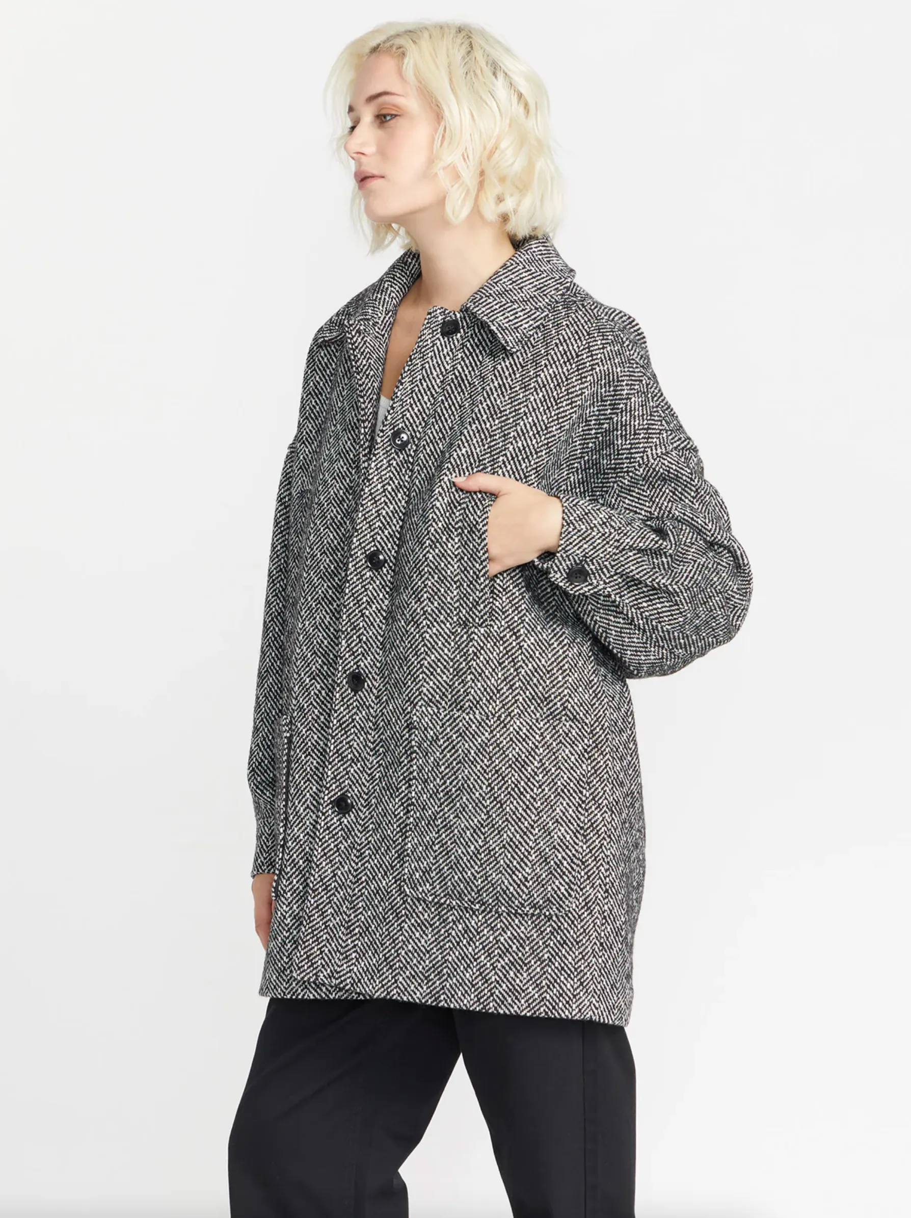 Womens Beegy Coat Heather Grey