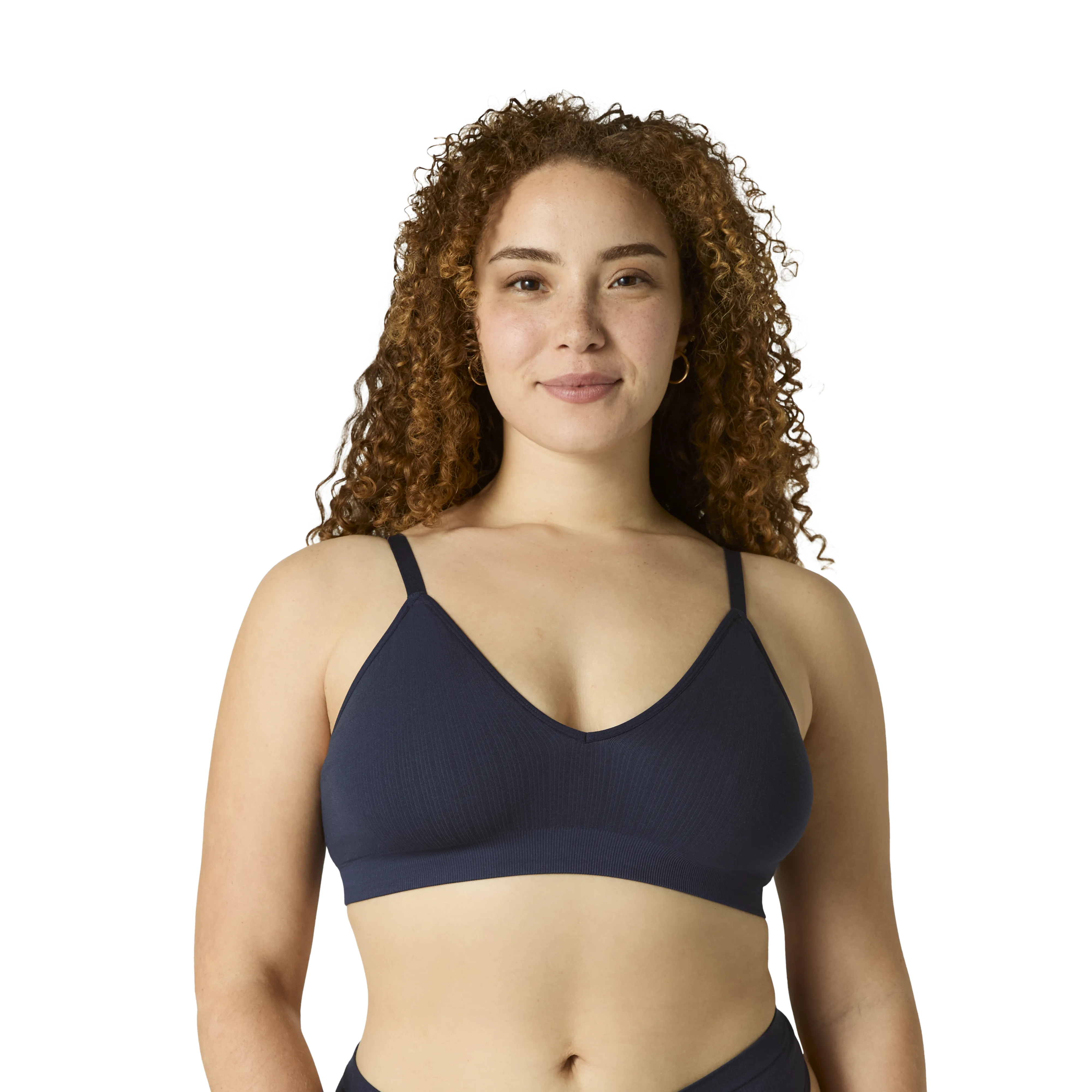 Women's Seamless Triangle Bralette   Thong