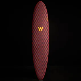 Y/OSEMITE  Checkered Longboard 7'10" - Black/Sunstone